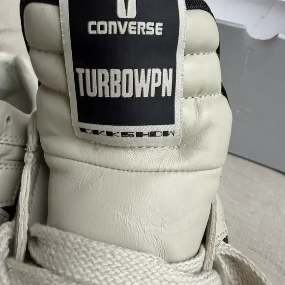 Converse TURBOWPN Low Rick Owens DRKSHDWNEW Without Tags, Size 9.5